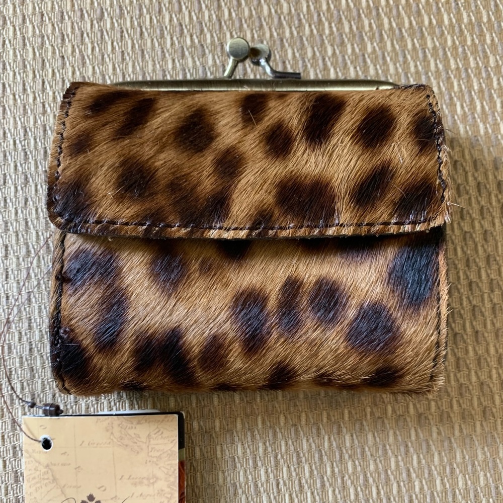 Patricia Nash Astor Wallet Leopard Haircalf, New